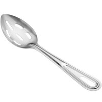 11" Standard-Duty Slotted Stainless Steel Basting Spoon