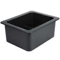 Cambro 26CF110 ColdFest 1/2 Size Black ABS Plastic Food Pan - 6 inch Deep