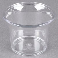Carlisle 250007 2.5 oz. Clear Round Plastic Sauce Cup - 72/Case