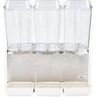 Crathco D35-4 Classic Bubbler Series Triple 5 Gallon Bowl High Impact Plastic Refrigerated Beverage Dispenser