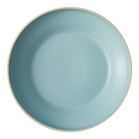 Luzerne Moira by Oneida 1880 Hospitality 9" Frosted Blue Stoneware Deep Plate - 12/Case