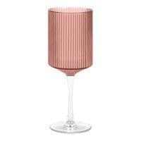 Front of the House Gatsby 12 oz. Rose SAN Plastic Wine Glass - 12/Pack