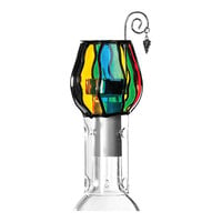 Franmara Stained Glass Dome Wine Chimney Candle Holder