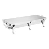 Eastern Tabletop 4-Star Series Park Avenue 34 1/2" x 15 1/2" Stainless Steel Stand with Aluminum Griddle Top 3258A