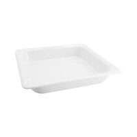 Eastern Tabletop PFP114 6 Qt. 2/3 Size Square White Porcelain Food Pan for 6 Qt. Crown, Jazz Rock, Jazz, and Roll Top Chafers