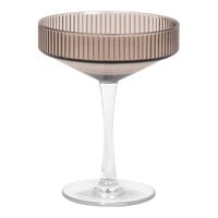 Front of the House Gatsby 7 oz. Smoke SAN Plastic Martini Glass - 12/Pack