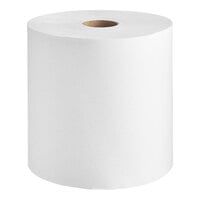 Lavex Premium 8" White Aircell TAD Hardwound Paper Towel Roll, 600 Feet / Roll - 6/Case