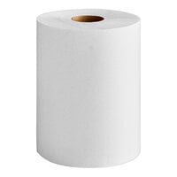 Lavex Premium 10" White Aircell TAD Hardwound Paper Towel Roll, 500 Feet / Roll - 6/Case