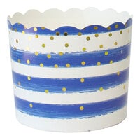 Sophistiplate Simply Baked 5 oz. Blue Confetti Baking Cup - 120/Pack