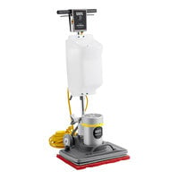Lavex Pro 28" Corded Oscillating Rectangular Floor Machine with Buffing Pad and 4 Gallon Solution Tank - 3,500 RPM