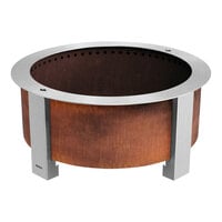 BREEO X Series 30 34 1/2" Corten Steel Smokeless Fire Pit