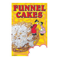24" x 36" Corrugated Plastic A-Frame Concession Sign with Funnel Cake Design