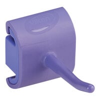 Vikan 10128 3" Purple Single Hook Hygienic Wall Bracket