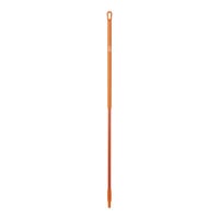 Vikan 29387 59 7/16" Orange Threaded Fiberglass Handle