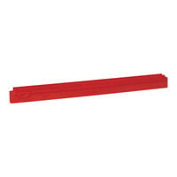 Vikan 77334 19 3/4" Red Ultra-Hygienic Replacement Squeegee Blade for 77134 and 77234