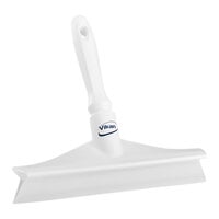 Vikan Ultra Hygienic 9 5/8" Single Blade Rubber Table Squeegee with Plastic Frame