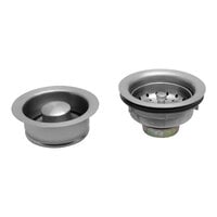 Dearborn W9204BN Stainless Steel Sink Basket Strainer and Garbage Disposal Flange / Stopper with Brushed Nickel Finish