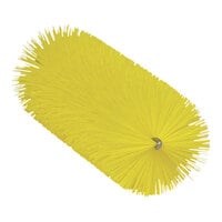 Vikan 2 7/16" Yellow Medium Polyester Tube Brush Head for Flexible Handle 53566