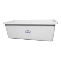 Remco 46 13/16" x 26 1/2" x 16 15/16" White Polyethylene Transport / Storage Tub with Drain Plug 69155