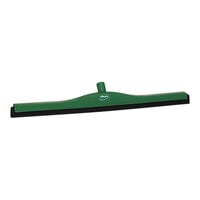 Vikan 27 5/8" Double Blade Rubber Floor Squeegee with Plastic Frame and Replacement Cassette