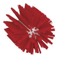 Vikan 4 1/8" Red Stiff Polyester Tube Brush Head 53801034