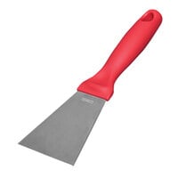 Remco 3" Stainless Steel Scraper with Red Handle 69724