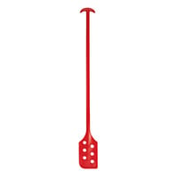 Remco 52" x 6" Red Polypropylene Mixing Paddle / Scraper with Holes 67764