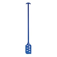 Remco 52" x 6" Blue Polypropylene Mixing Paddle / Scraper with Holes 67763
