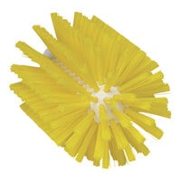 Vikan 3 1/2" Yellow Medium Polyester Tube Brush Head 5380906