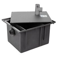Zurn Elkay GT2702-15 30 lb. 15 GPM Polyethylene Grease Trap with 2" Female NPT Inlet and Outlet Connections