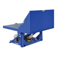 Vestil Efficiency Master Blue Tilt Table with 60" x 50" Platform and 90-Degree Maximum Tilt Angle EM1-500-6050-4 - 460V, 4,000 lb. Capacity