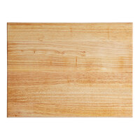 Choice 20" x 15" x 1 3/4" Wood Cutting Board with Rounded Edges
