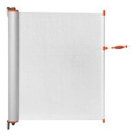 ZonePro White Fixed Safety Banner with Orange Accent MB1003-ORG-B-12