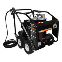 Mi-T-M HSE Series HSE-1002-0MM11 Corded Electric Hot Water Pressure Washer with Mi-T-M Pump and Gas-Fired Burner - 1,000 PSI; 2.0 GPM