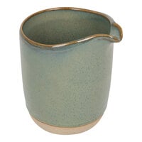 Front of the House Artefact 8 oz. Moss Porcelain Creamer Pourer - 12/Case