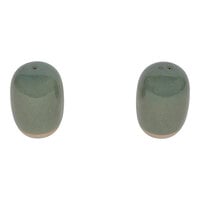 Front of the House Artefact 3 oz. Moss Porcelain Salt and Pepper Shaker Set - 6/Case