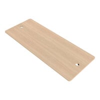 Econoco 47 7/8" x 19 1/8" Raw Oak Wood Melamine Base Shelf for Pipeline Ballet Garment Racks