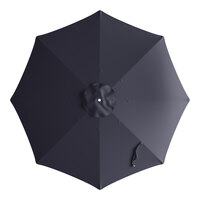 Lancaster Table & Seating 7 1/2' Round Winter Navy Replacement Umbrella Canopy for Bamboo Pulley Lift Umbrellas