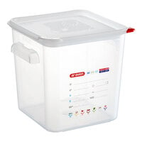 Araven 8.5 Qt. Translucent Square Polypropylene Food Storage Container with Airtight Lid