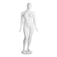 Econoco Amber Plus Size Female Oval Head Mannequin with Right Leg Bent AMBERPL