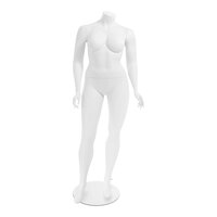 Econoco Amber Plus Size Female Headless Mannequin with Right Leg Forward AMBERPL3HL