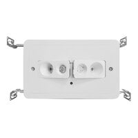 Lavex Recessed White Thermoplastic LED Emergency Light with Backup Battery