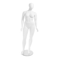 Econoco Amber Plus Size Female Oval Head Mannequin with Right Leg Forward AMBERPL3