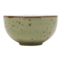 Tuxton TuxTrendz Artisan Geode 17 oz. Olive China Soup Bowl - 24/Case