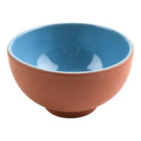 cheforward by GET Graupera Stone Heart 13.5 oz. Blue Terracotta Breakfast Bowl - 16/Case