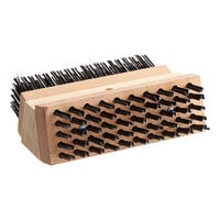 Choice Coarse and Medium Carbon Steel Bristle Grill / Charbroiler Brush Head for 407DGB24CM and 407DGB42CM