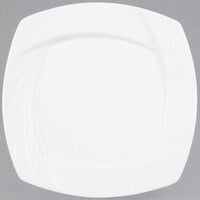 CAC GAD-SQ21 Garden State 12 inch Bone White Square Porcelain Plate - 12/Case