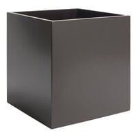 room360 Morocco RWA010ESW10 11.5 Qt. Chocolate Resin Cube Wastebasket - 2/Pack