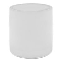 room360 Nassau RWA019FRT10 6.5 Qt. White Plastic Cylinder Wastebasket with Lid - 2/Pack