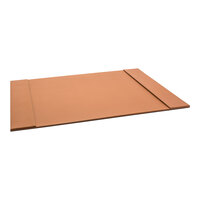 room360 London 24" x 19" Saddle Faux Leather Desk Pad with Pockets RBL007TAL21 - 4/Pack